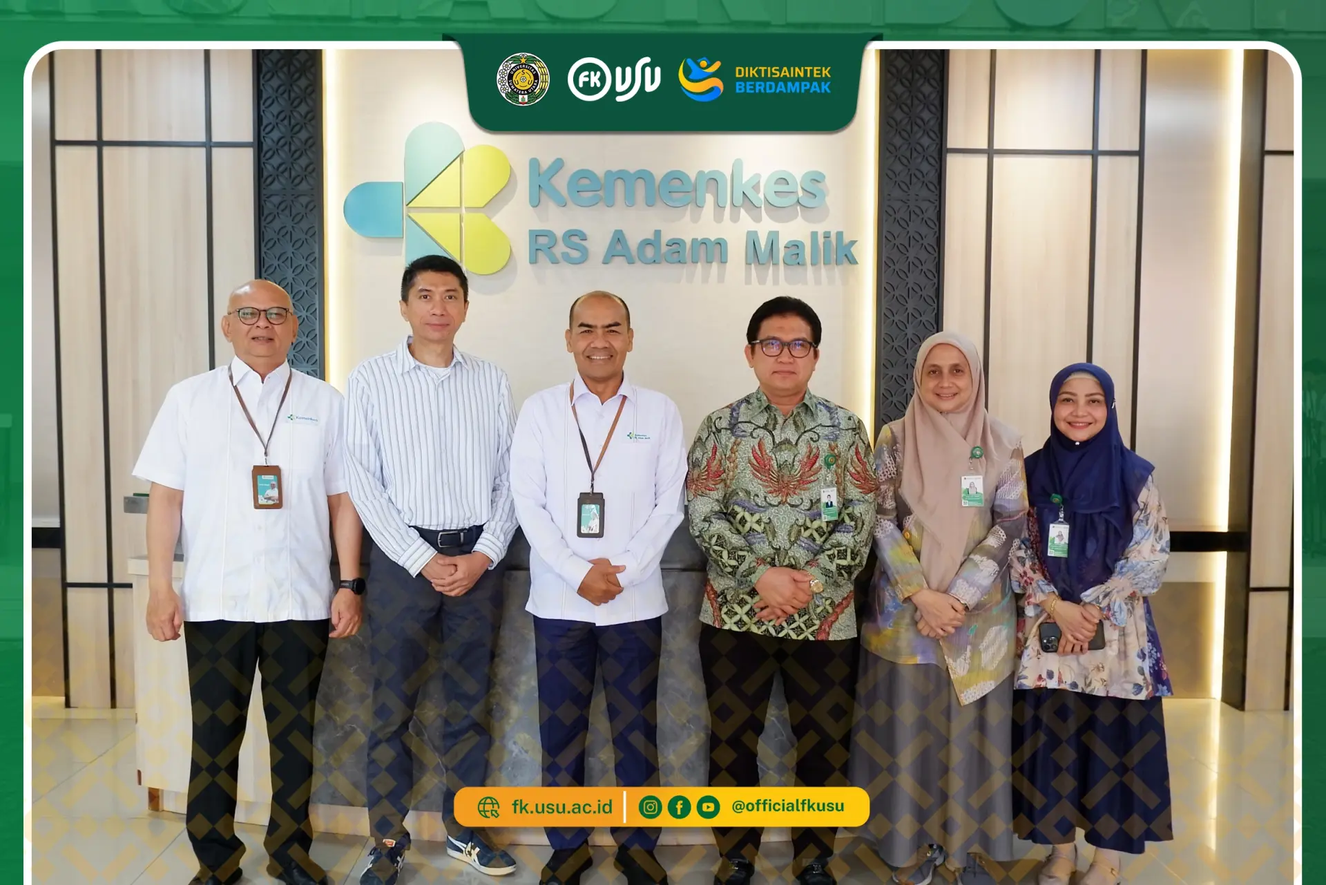 Dekanat FK USU Perkuat Sinergi dengan RSUP H. Adam Malik